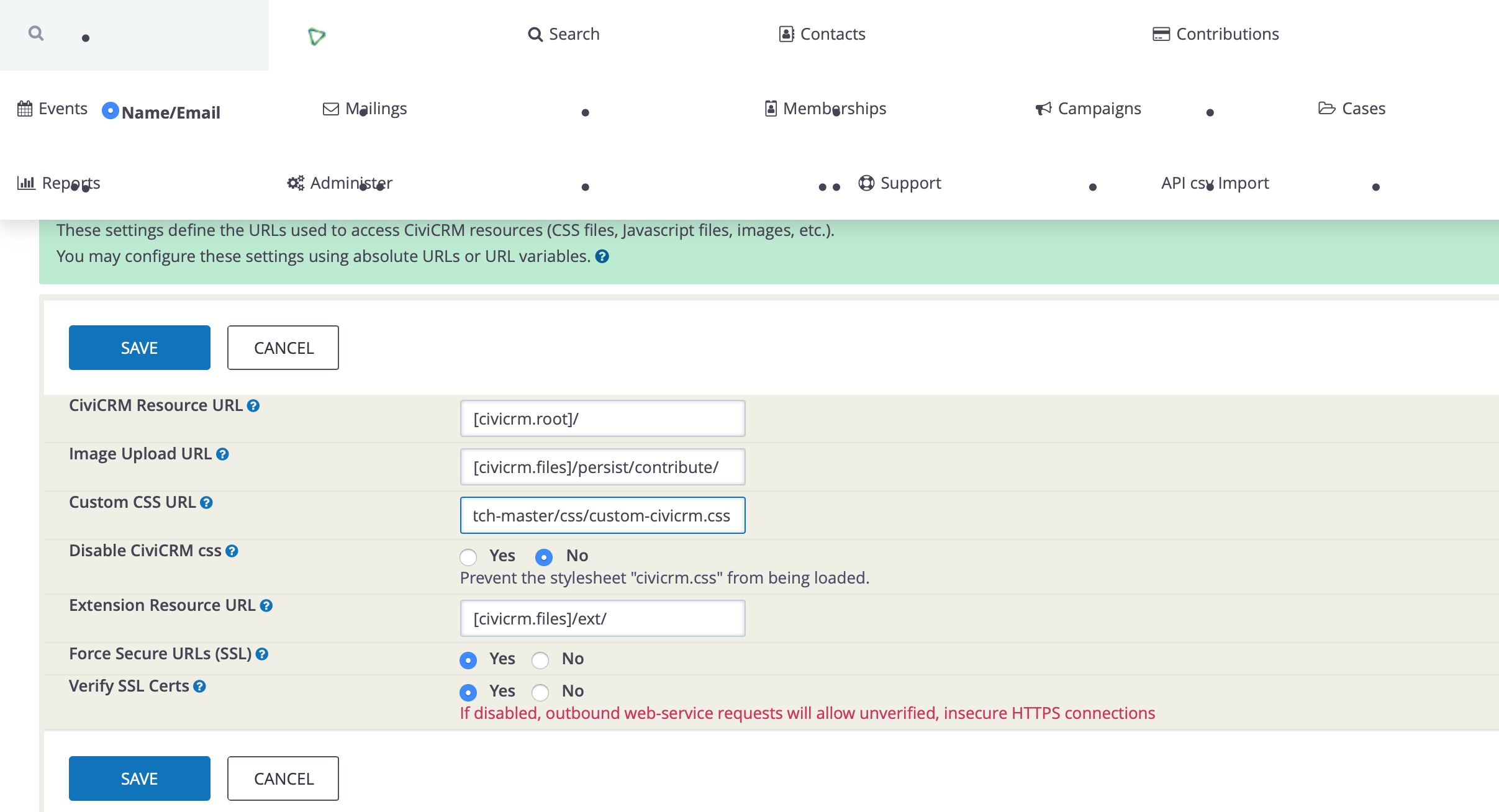 Navigation issue with Civi5.8.2 & Drupal8