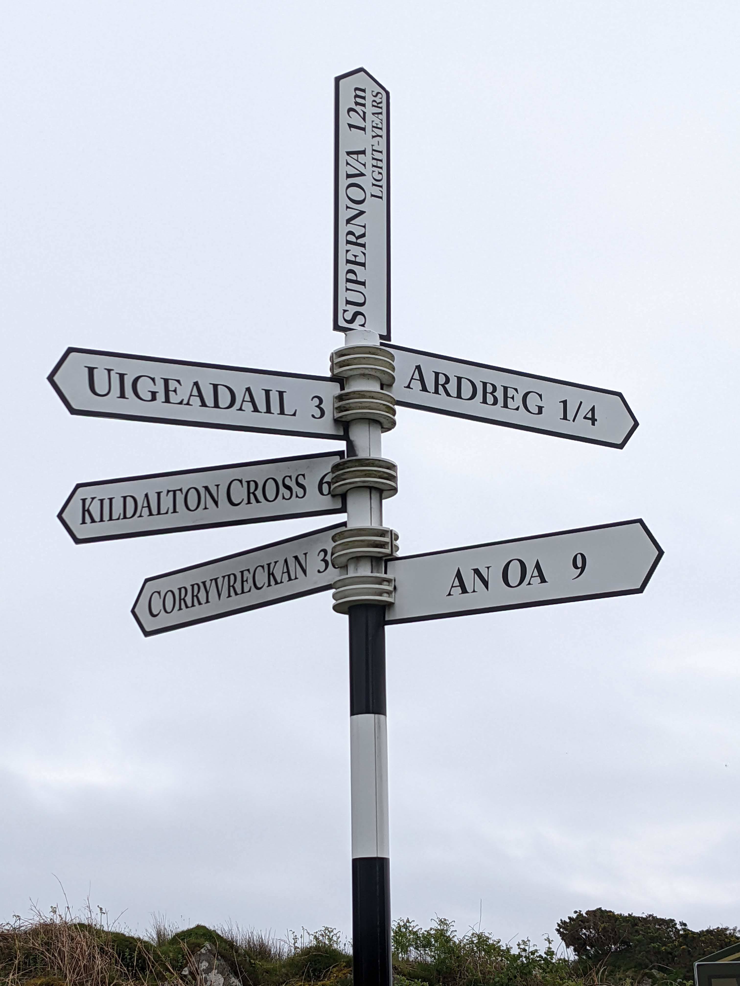 Ardbeg street sign