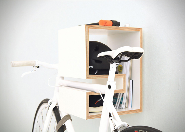 bicycle rack shelf