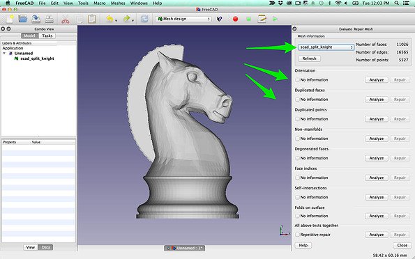 FreeCAD2 analyze repair