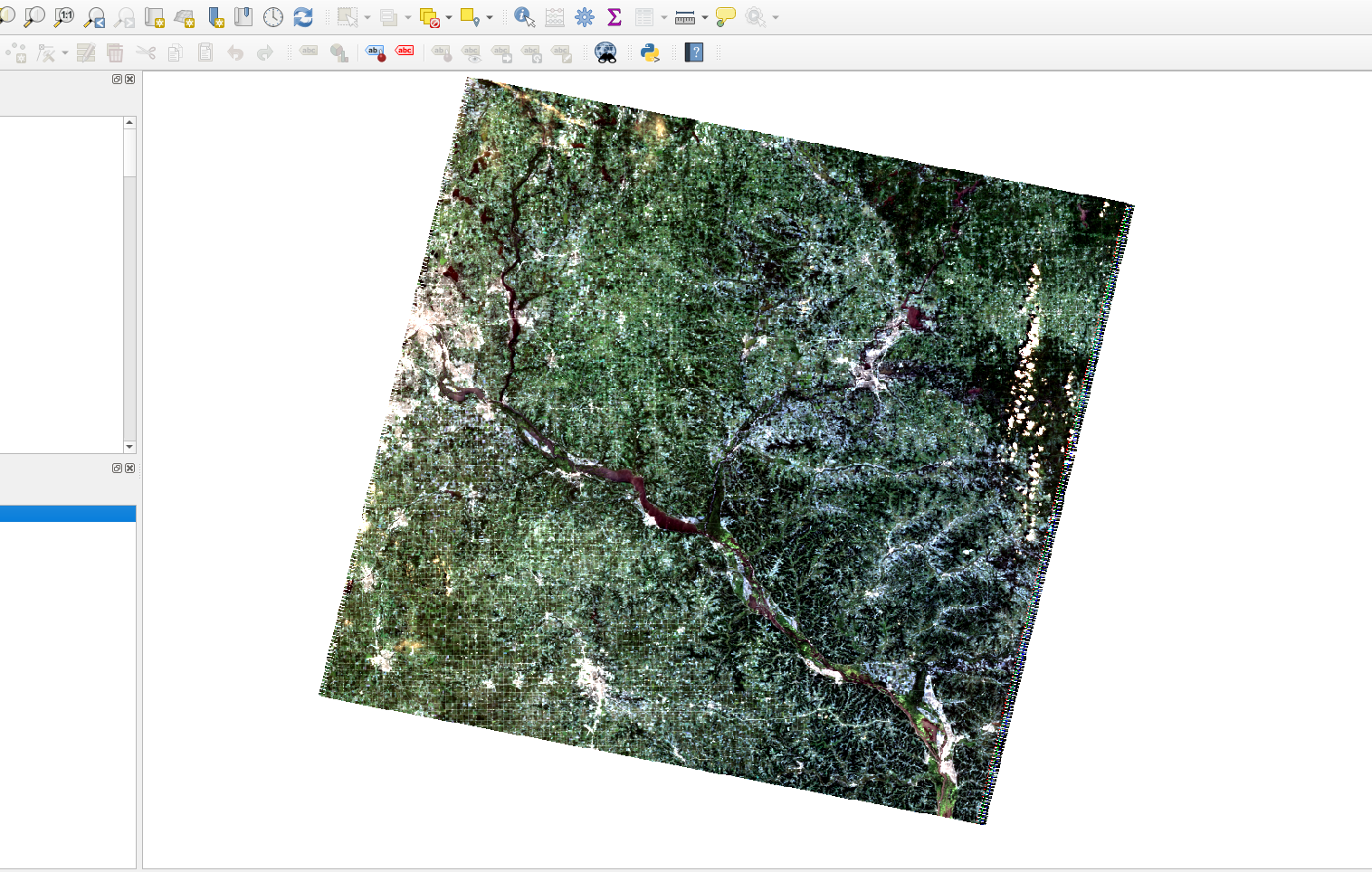 Original Landsat downloaded