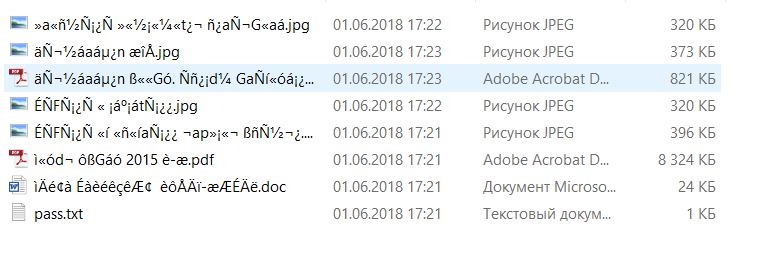 file names