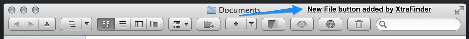 Finder Toolbar