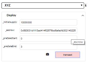 I used these parameters to deploy contract: