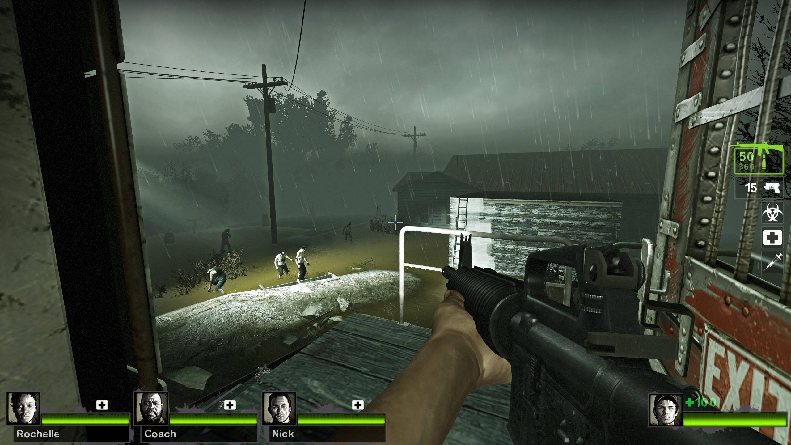 Leaving the safe house in Left 4 Dead 2