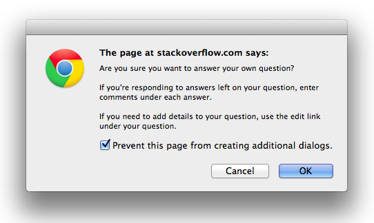 Google Chrome dialog screenshot