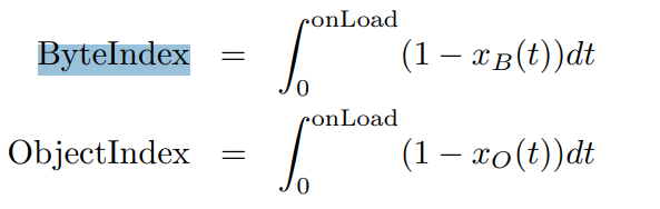 A calculus integral showing a formula calculating ByteIndex and ObjectIndex