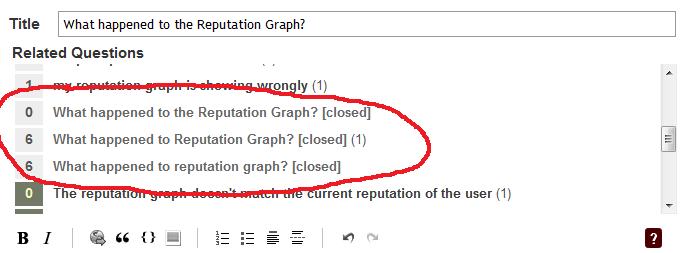 What happened to the Reputation Graph? search results