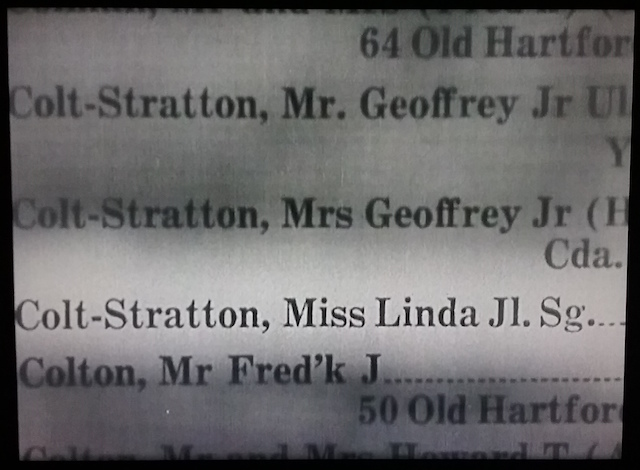 Colt-Stratton, Miss Linda Jl. Sg.