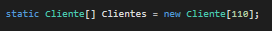 fiz um array do struct que criei com 110 posicões