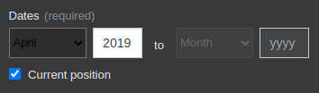 Date Dropdown