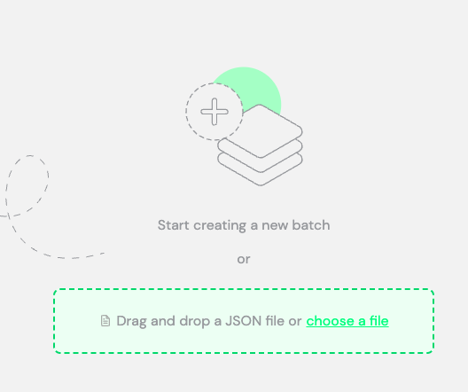 JSON drag&drop