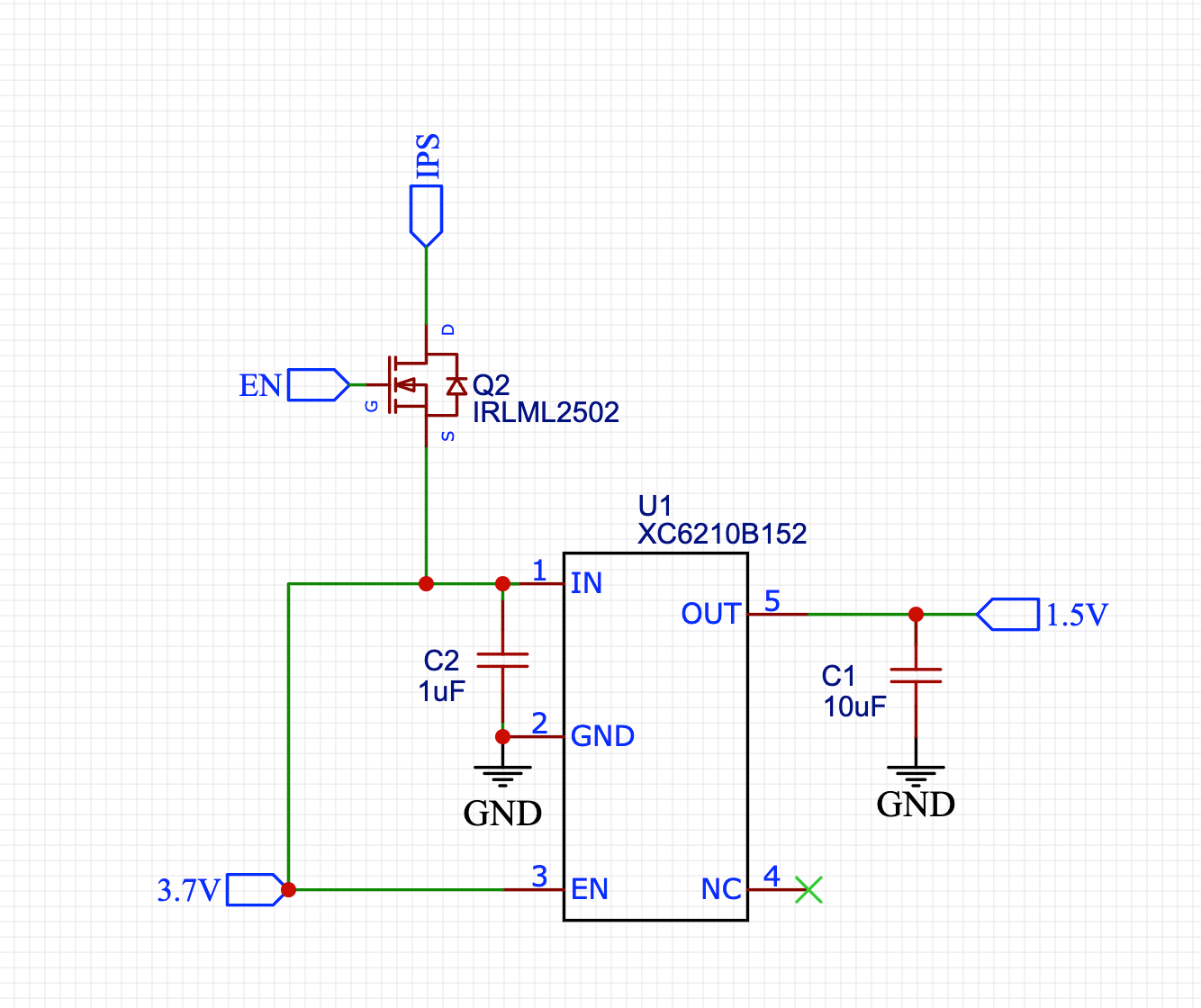 Schematic of mosfet