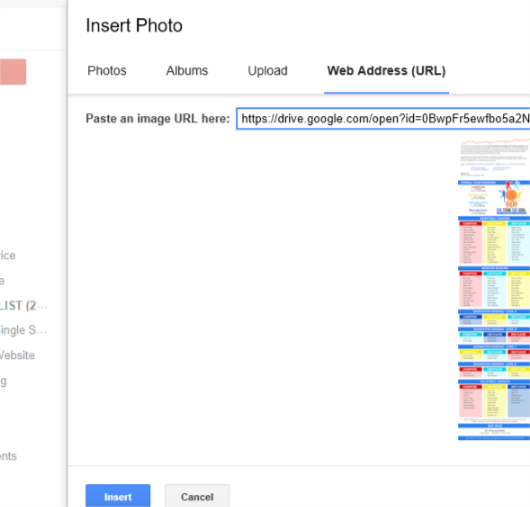 Using Insert Photo from Gmail