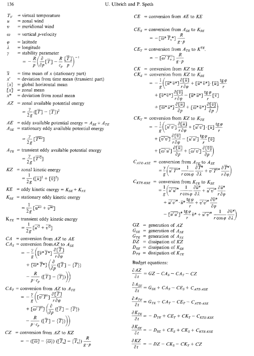 Mixed space-time domain formulation of the energy cycle