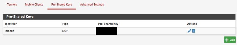 Pre-shared key