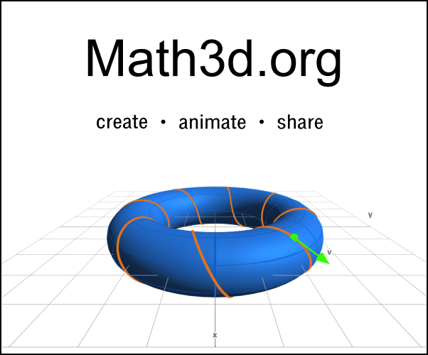 Math3d.org: Create, animate, and share beautiful math in your browser