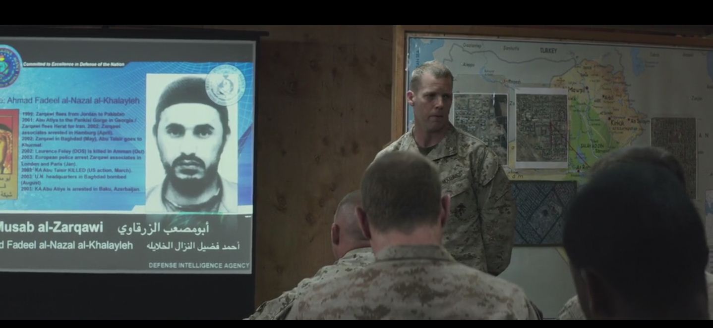 mission briefing screen capture from American Sniper