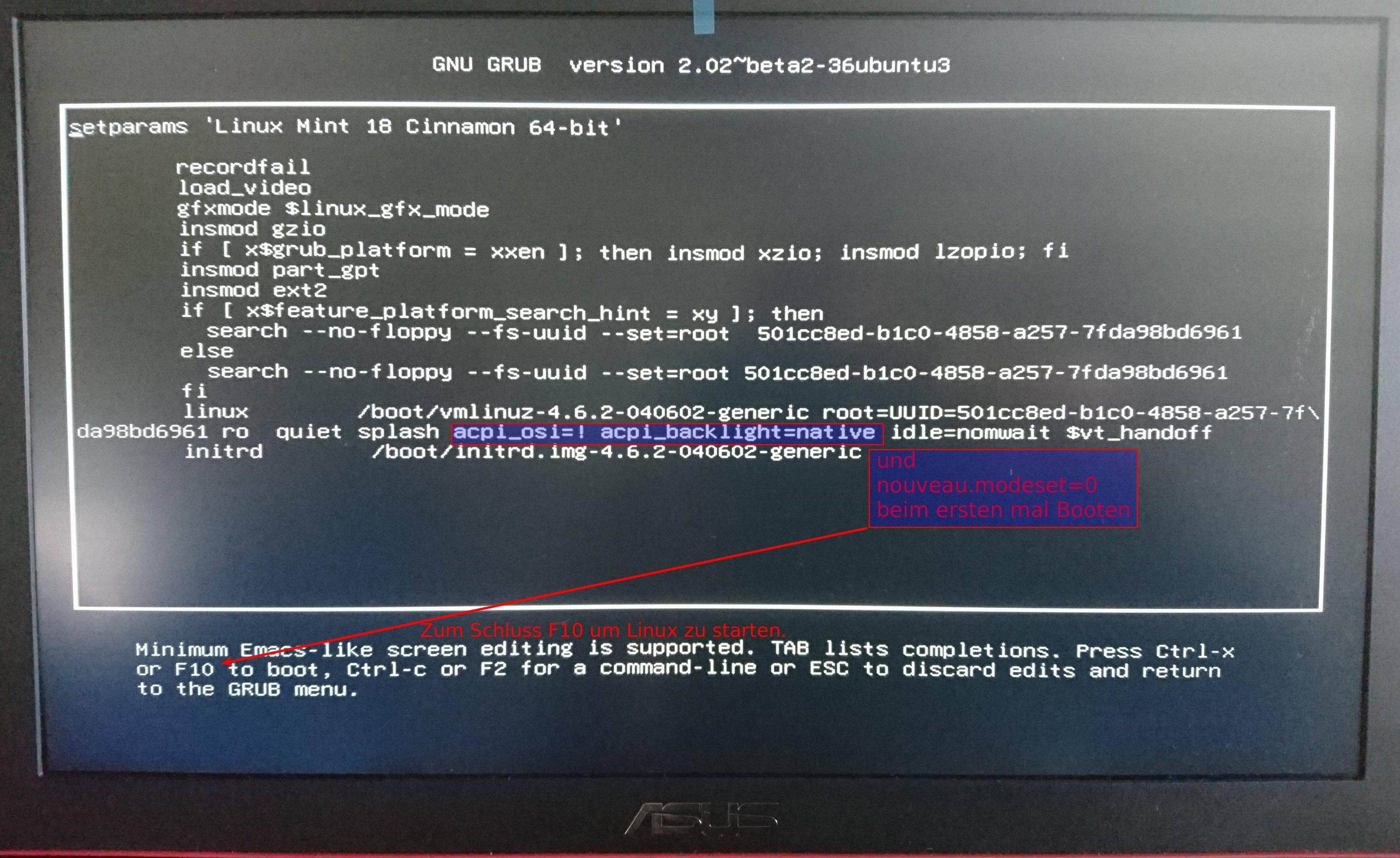 Linux_GRUB_Kernel_options_set_nomodeset_modeset_acpi2-GRUB