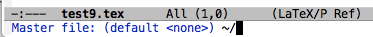 AUCTeX asks for the master file