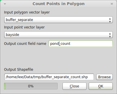 QGIS Points-in-Polygon Tool