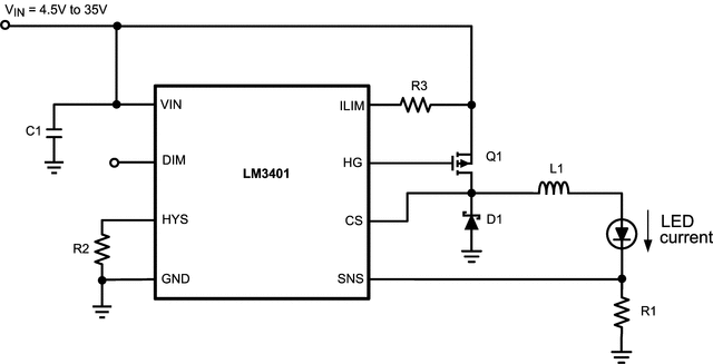 LM3401 Schematic