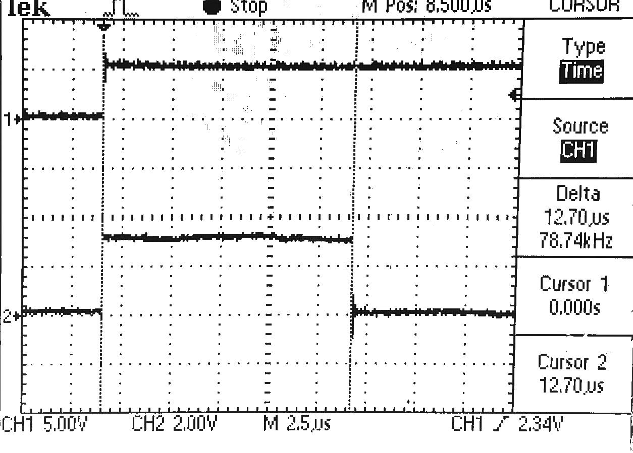 first output pulse