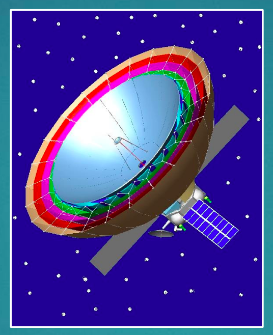 notional illustration of Russia's proposed Millimetron as supplied in a NASA presentation