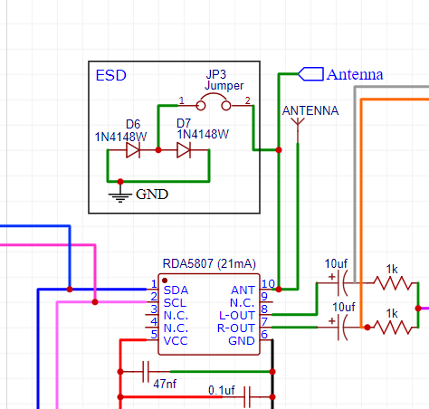 Is this ESD protection implementation correct?