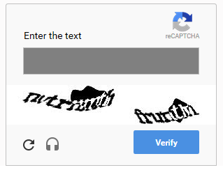 example CAPTCHA