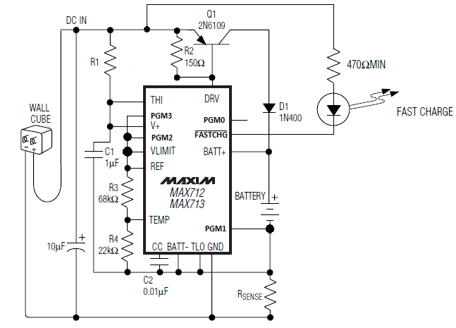 MAX712 charging IC