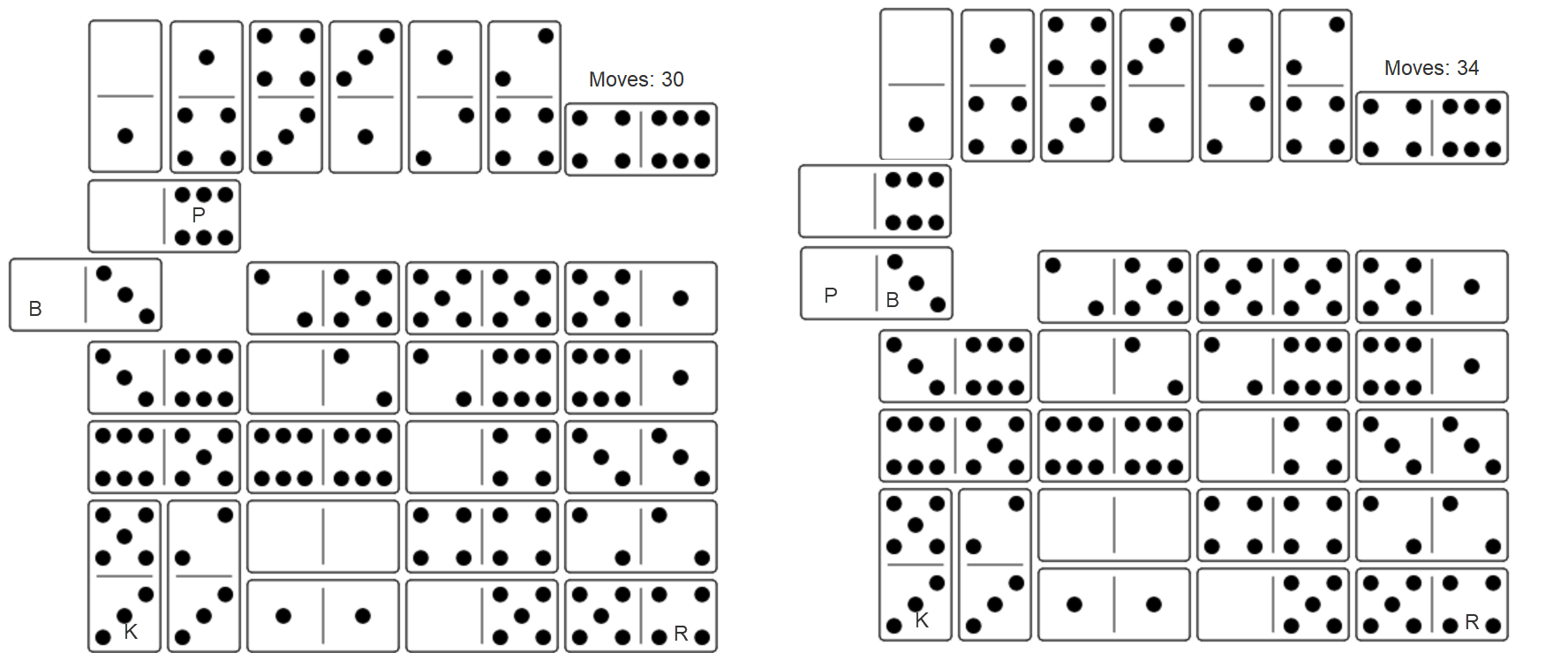 Next step; 06 is moved left and Bishop and Pawn move down