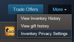 More > Inventory Privacy Settings