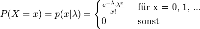 Probability of a number of occurrences varying from the expected occurrences