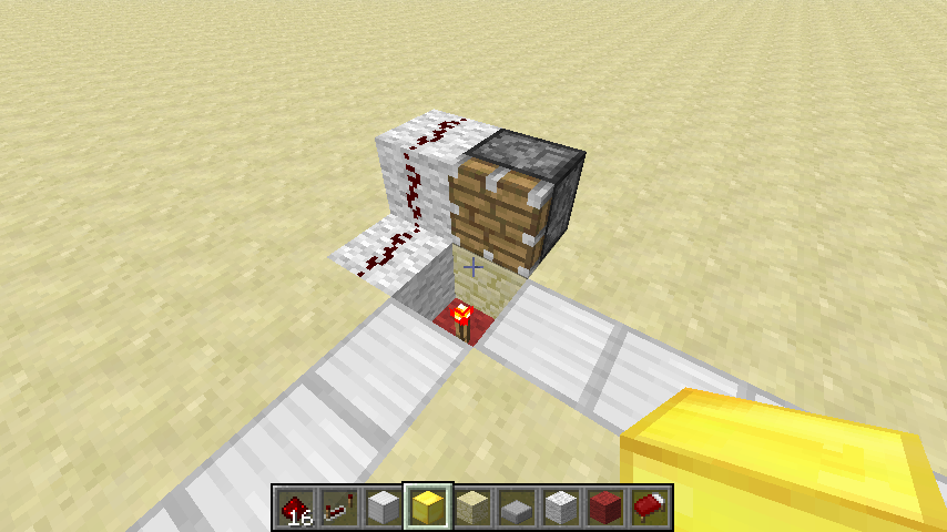 Minecraft piston push block horizontally