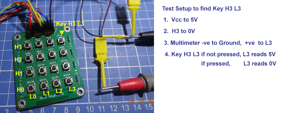 find key h3 l3 (R3, C3) and other keys