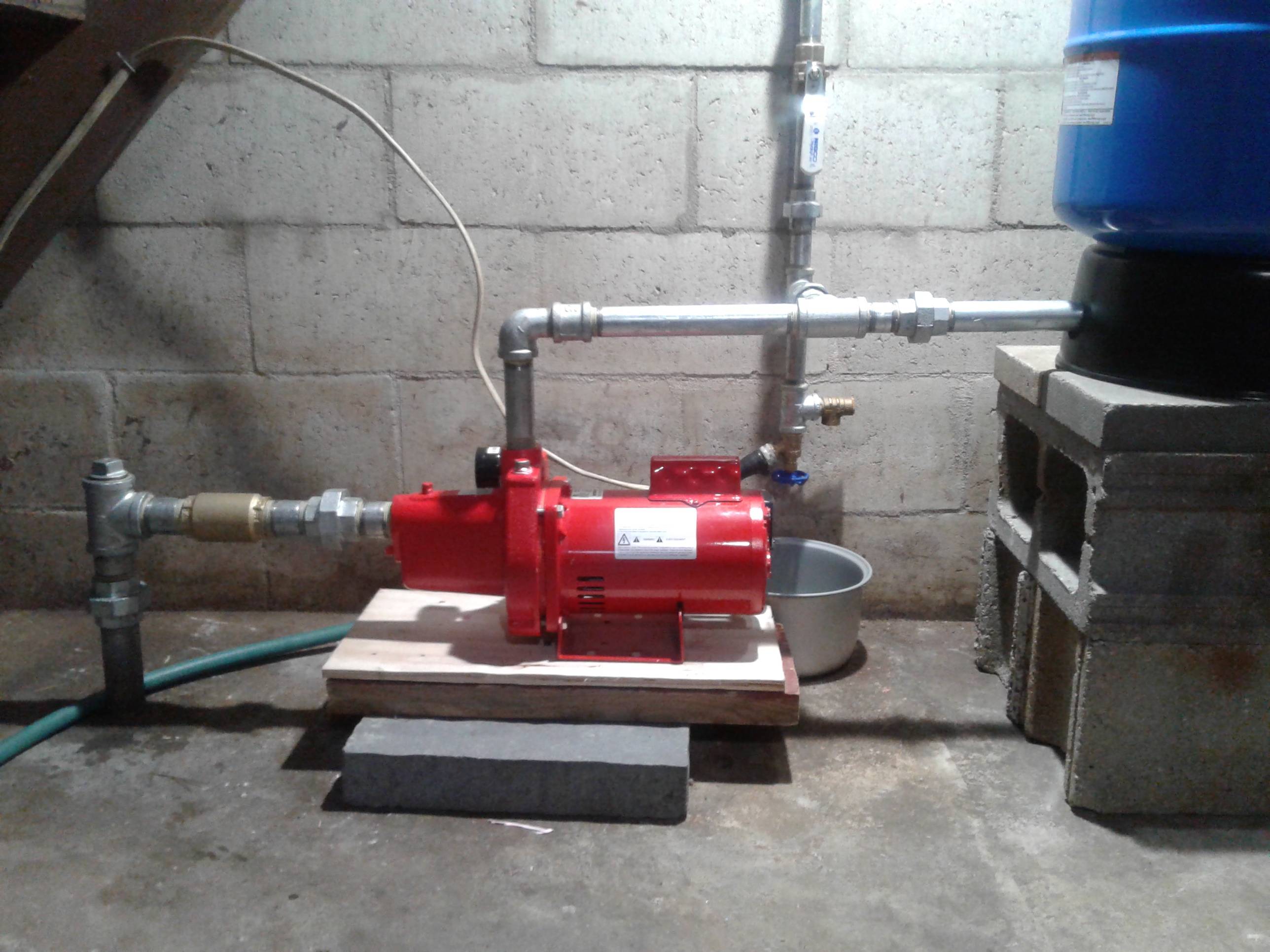 shallow well jet pump system