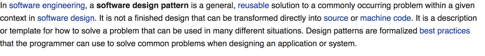 Wikipedia software design patterns