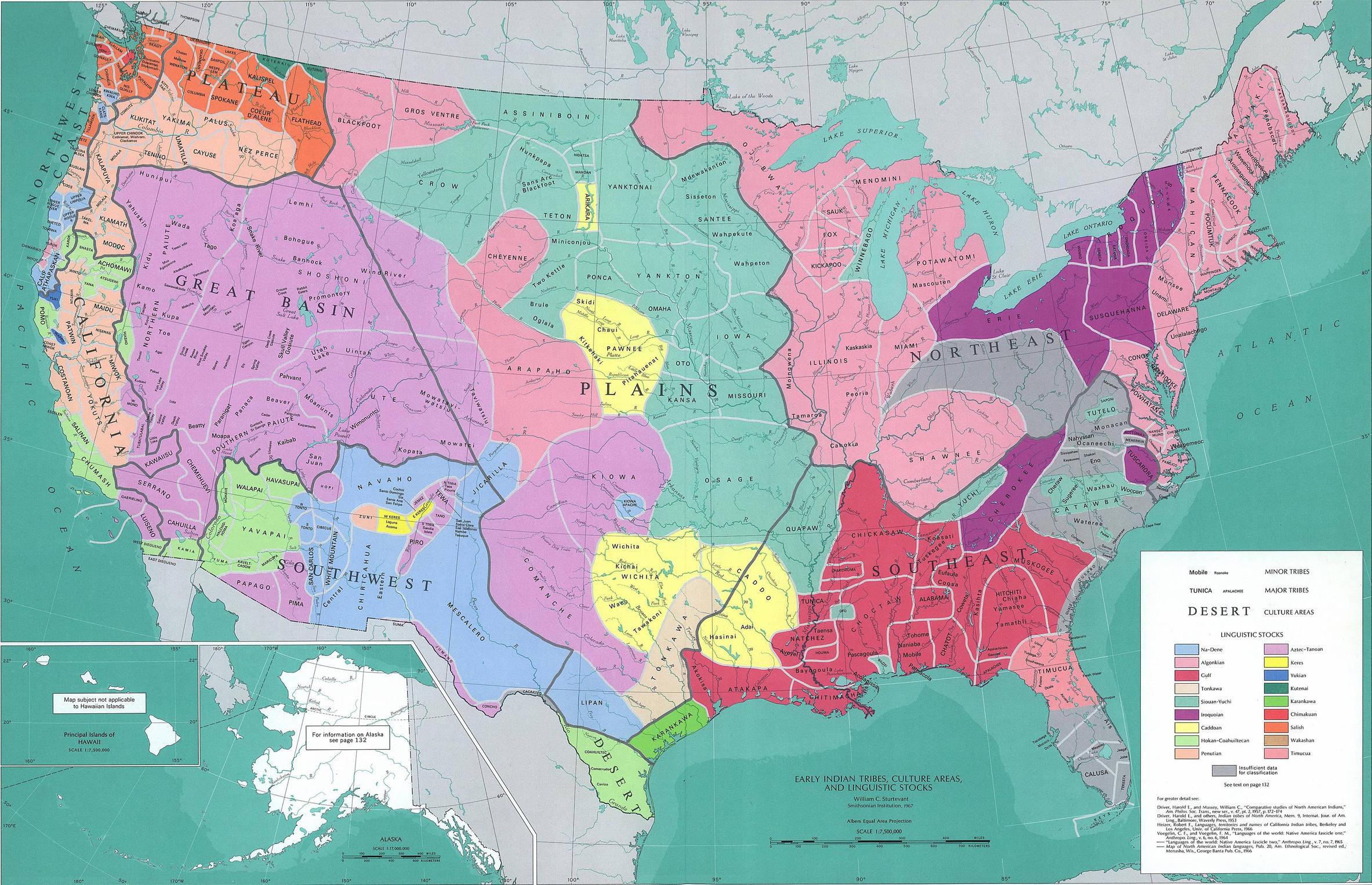 Native American tribes and their languages