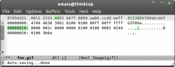 EMACS hexl-mode