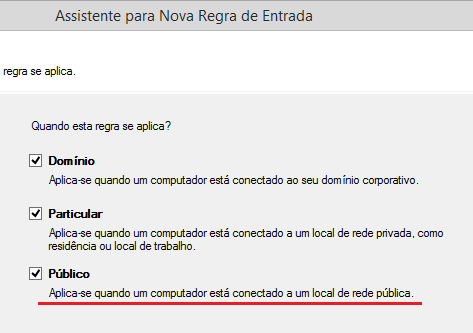 regra firewall se aplica