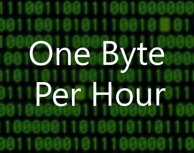 One Byte Per Hour