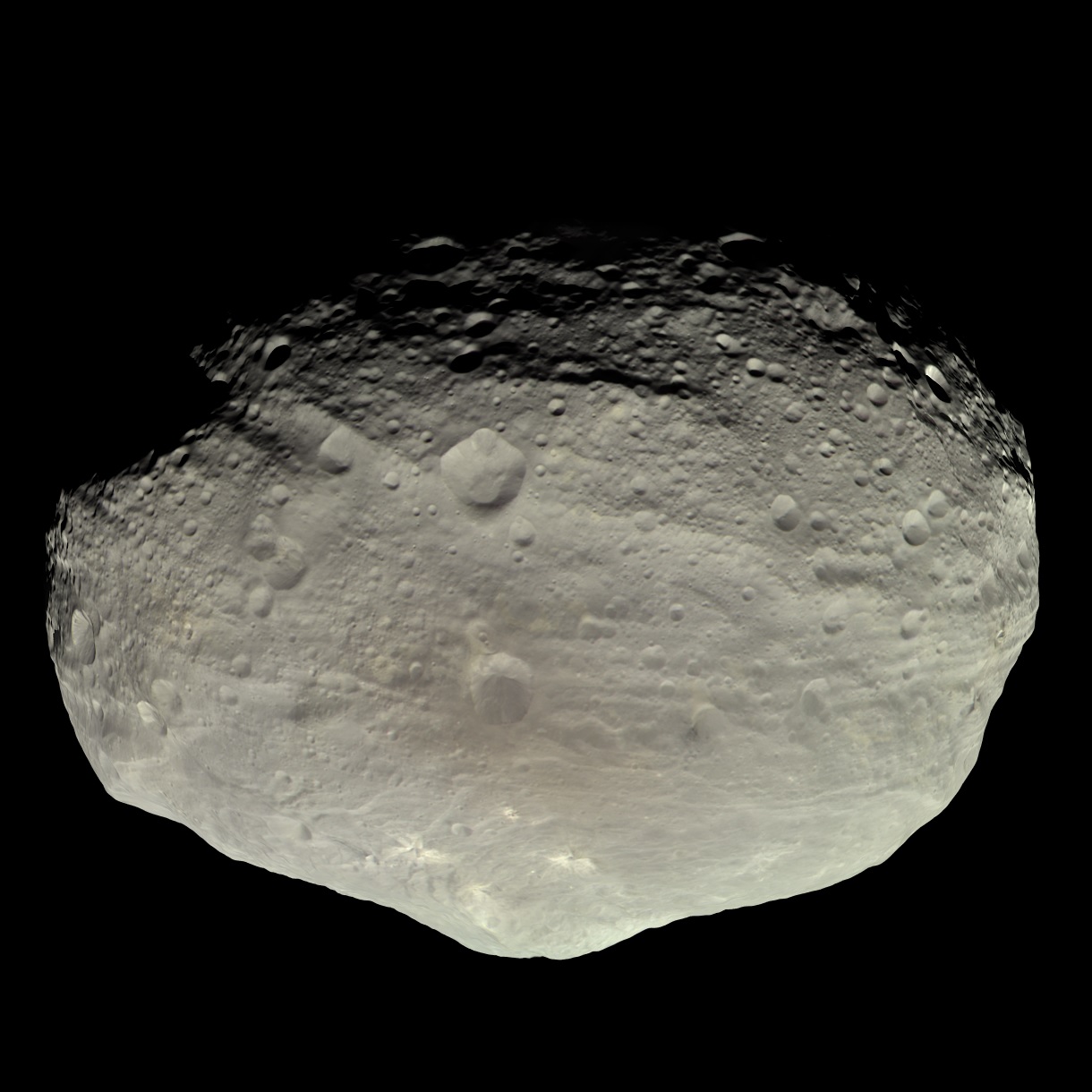 "Asteroid Vesta in Natural Color" taken by the Dawn space probe