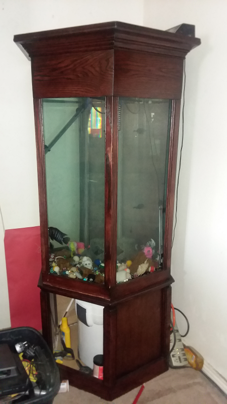 wooden fishtank, large 