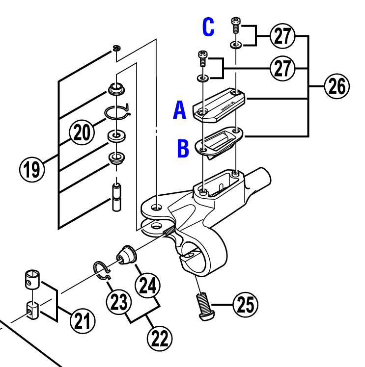 ST-M765 exploded view excerpt