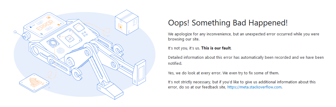 error page