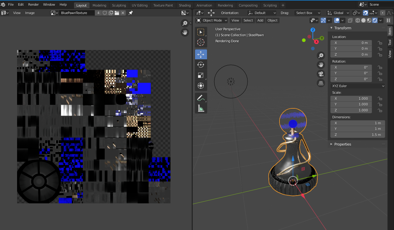 Blender Model and UV Map
