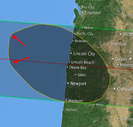 Screenshot of NASA Goddard video Tracing the 2017 Solar Eclipse