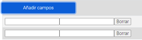 Aqui la función que tiene es simple que al presionar el botón esta crea dos nuevos campos.