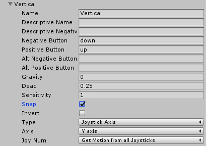 Input configuration